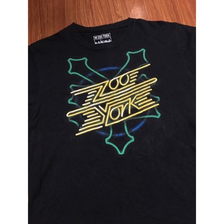 เสื้อยืดผ้าฝ้าย เสื้อยืดสเก็ตมือสอง ZOO YORK Size M มือ2