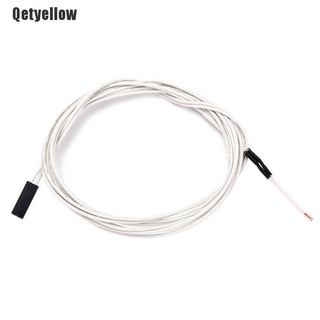 Qetyellow Ntc 3950 Thermistor 100K พร้อมสายไฟ 1 เมตรสําหรับเครื่องพิมพ์ 3D 1 ชิ้น