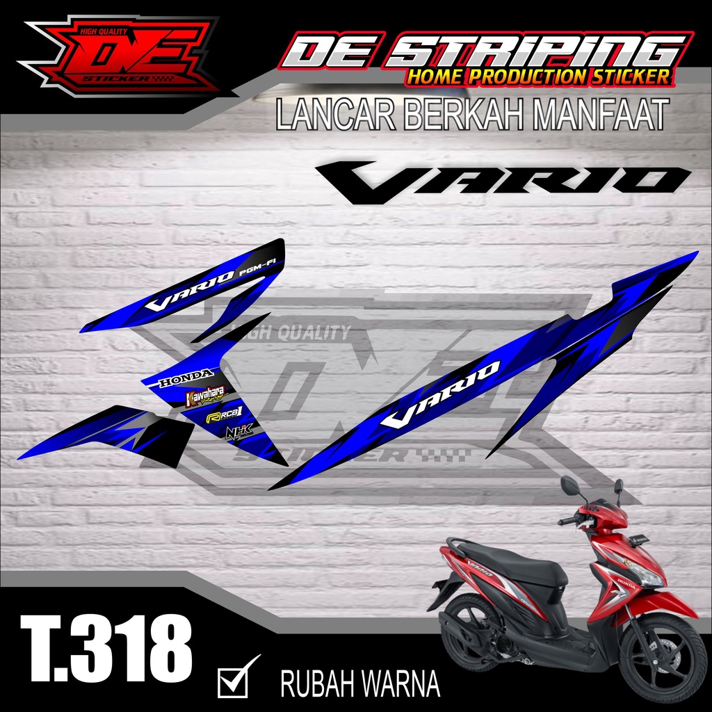 Vario 110 fi Semifull Cool สติ๊กเกอร์ติดมอเตอร์ไซค์ Striping Balab Motif T318