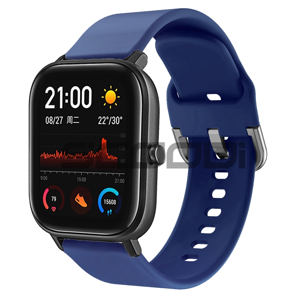 สายนาฬิกาข้อมือซิลิโคน 20 มม. สําหรับ Huami Amazfit GTS 4 4mini 3 2 2e 2mini