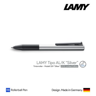 Lamy Tipo AL/K "Silver" Rollerball Pen - ปากกาโรลเลอร์บอลล์ลามี่ทิโป้  สีซิลเวอร์