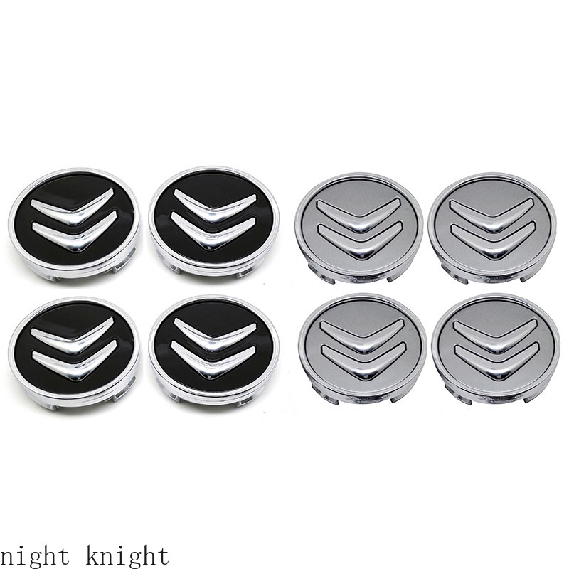 Night knight 4pcs/set Car Wheel Center Hub Caps Covers for Citroen C1 C2 C3 C4 C4L C5 DS Saxo Auto E