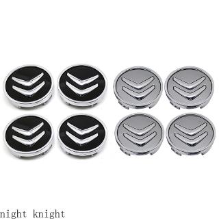 Night knight 4pcs/set Car Wheel Center Hub Caps Covers for Citroen C1 C2 C3 C4 C4L C5 DS Saxo Auto Emblem Badge