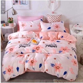 ชุดเครื่องนอนลายดอกไม้ สีสวย/ ขนาด 3.5,5,6 ฟุต ผ้าปูที่นอน+ผ้านวม