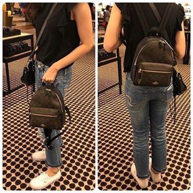 #พร้อมส่งกระเป๋าเป้ coach mini backpack