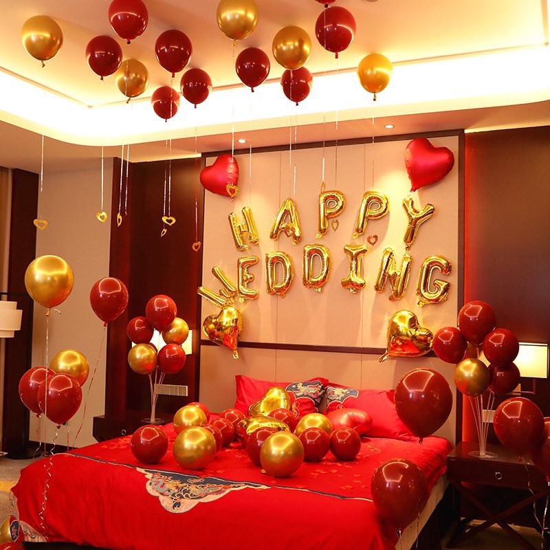 HAPPY WEDDING ROOM DECORTATION BALLOON SET - MS988