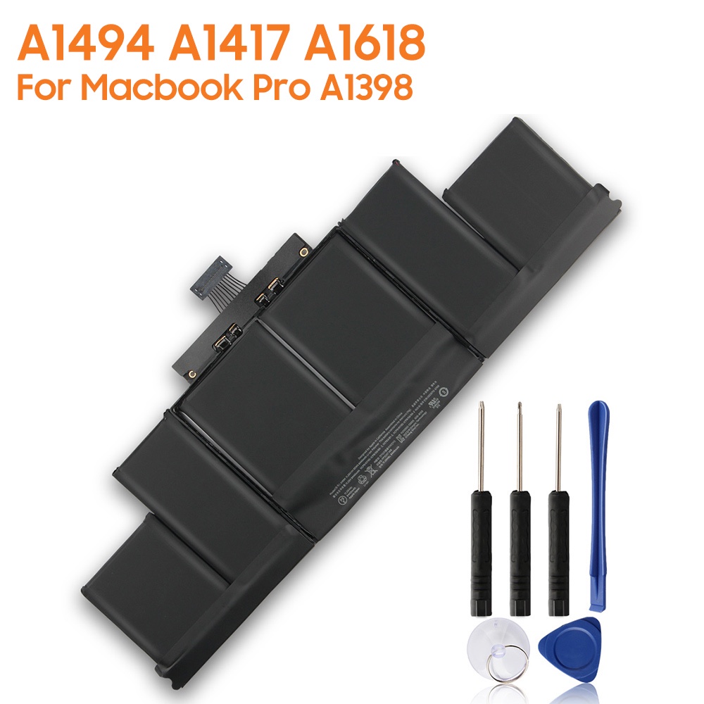 Original Replacement Battery A1494 A1417 A1618 For Macbook A1398 MC975 MC976 MacPro Authentic Laptop