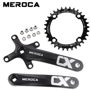 MEROCA 104BCD MTB รู Crank 32T/34T/36T/38T/40T/42T 170มม.จักรยานเสือภูเขา Crankset รอบแคบกว้าง Chainring สำหรับ8/9/10/11ความเร็วอะไหล่จักรยานส่วน