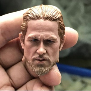 1:6 Sons of Anarchy Charlie Hunnam star Head Carved F 12" Male Figure body