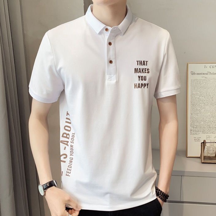 เสื้อยืดโปโล แขนสั้น แฟชั่นฤดูร้อน สําหรับผู้ชาย