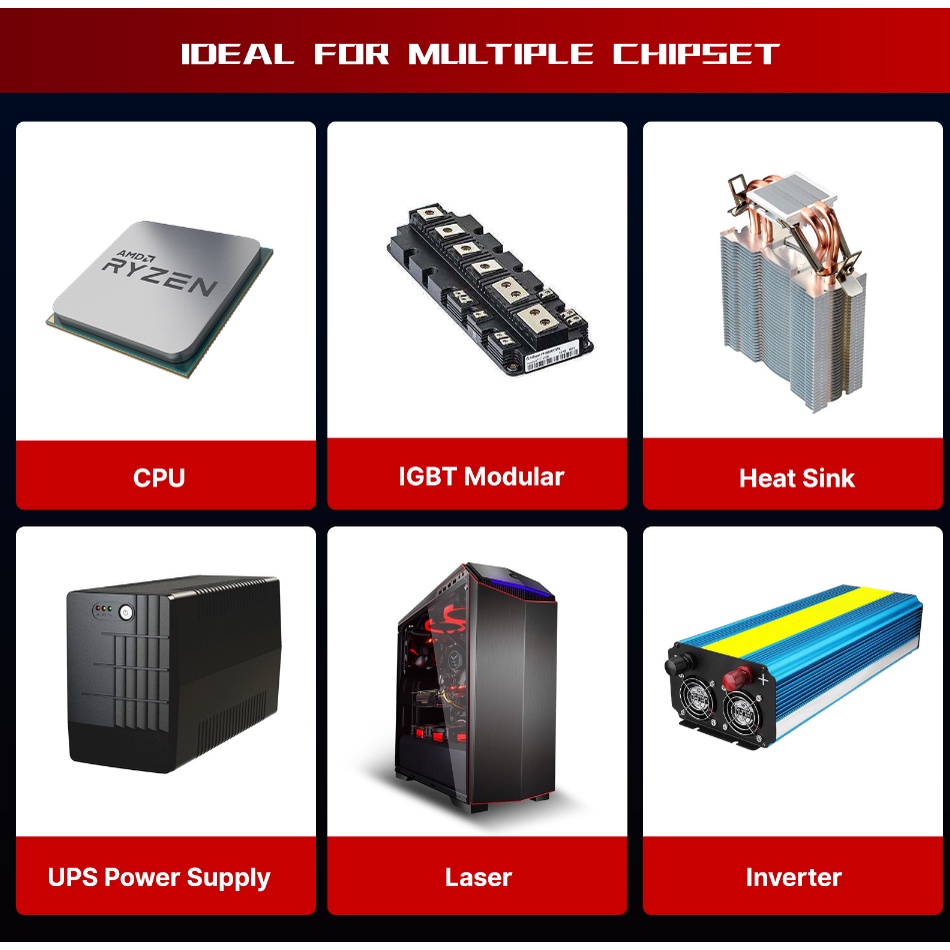 Ocng OC-4 ฮีทซิงค์ระบายความร้อน 2 4 8 กรัม 16.8W mk สําหรับ CPU GPU ...
