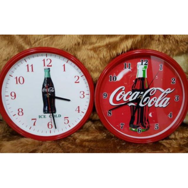 นาฬิกาโค้ก  ของแท้ แขวนผนัง ขนาด 30cm สีแดง/ขาว Coca Cola