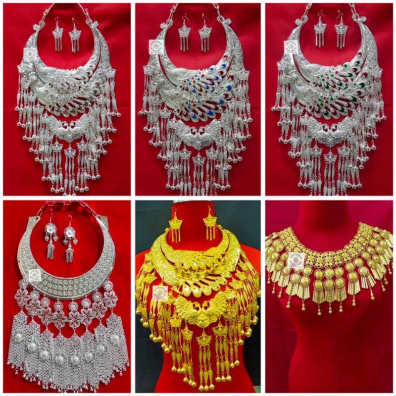 ชุดเซ็ตเครื่องประดับล้านนาชาติพันธุ์ สินค้ามีพร้อมส่ง