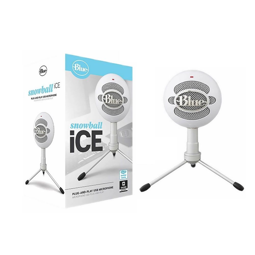 Blue 988-000070 Snowball iCE USB Condenser Microphone for PC and Mac ( White )