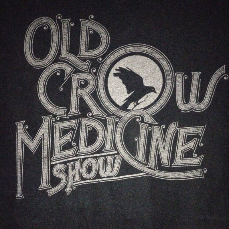 เสื้อยืดมือสอง Usa เสื้อวง Old Crow Medicine Show Size XL.24.5/28.5