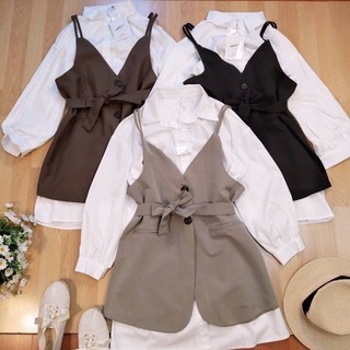 set 3 ชิ้น เสื้อ + กระโปรง ระบุสีในแชตน่ะค่ะ