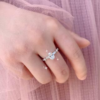 แหวนแฟชั่น Moissan คริสตัล Fine Cut Elegant Jewelry Pigeon Eggs INS Fashion Rings Gift