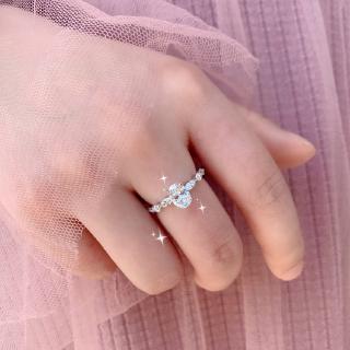 แหวนแฟชั่น Moissan คริสตัล Fine Cut Elegant Jewelry Pigeon Eggs INS Fashion Rings Gift