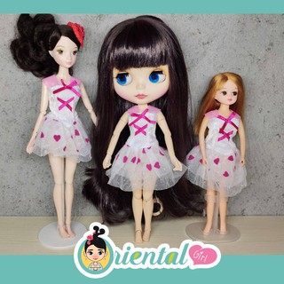 🌸พร้อมส่ง🌸เสื้อผ้า ชุดกระโปรง ชุดเดรส เจนนี่ ลิกะจัง azone บลายธ์ ob24 ob27 bjd kurhn doll บาร์บี้