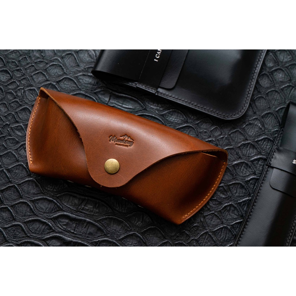 ซองแว่นหนังแท้ งานแฮนเมด ซองแว่นตาหนังแท้ Leather glasses case hand made