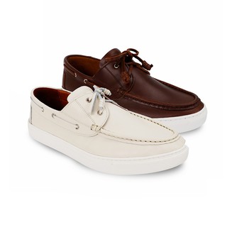 BROWN STONE NEW YORK BOAT SHOE OFF WHITE