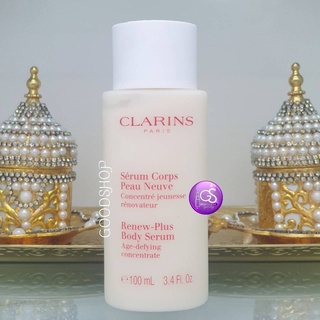 Clarins Serum Corps Renew-Plus Body Serum 100ml. NoBox เพื่อให้ผิวพรรณดูอ่อนเยาว์อย่างอ่อนโยน ฉลากไทย