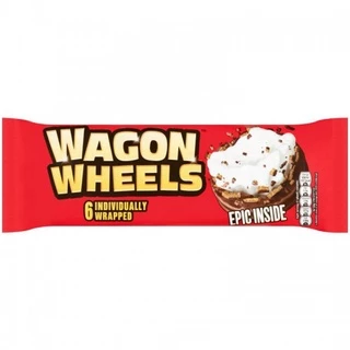 [Best Before 31-Nov-2026]Wagon Wheels – Epic Chocolate Marshmallow Biscuits (6 Pack) 220g แวกอนวีลส์ บิสกิตมาร์ชเมลโลช็อ