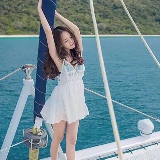 เดรสสายเดี่ยวชีฟอง