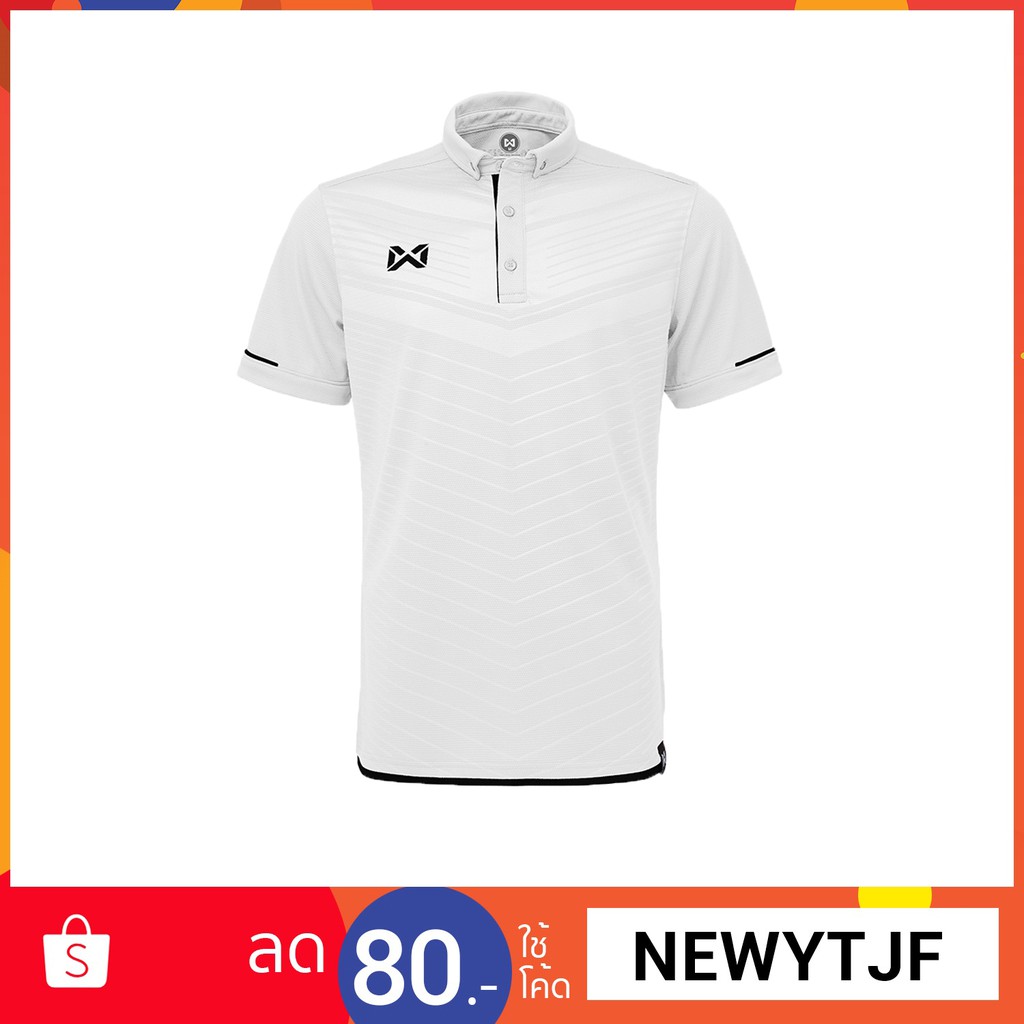 WARRIX เสื้อโปโล La Vida WA-3318-WA (สีขาว-ดำ)