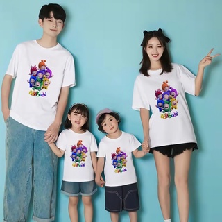 เสื้อยืด พิมพ์ลายการ์ตูน Daddy Mommy And Baby Oddbods แฟชั่นฤดูร้อน สําหรับครอบครัว