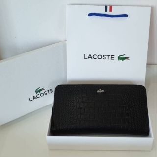 กระเป๋าสตางค์ใบยาว Lacoste แบบซิปรอบ