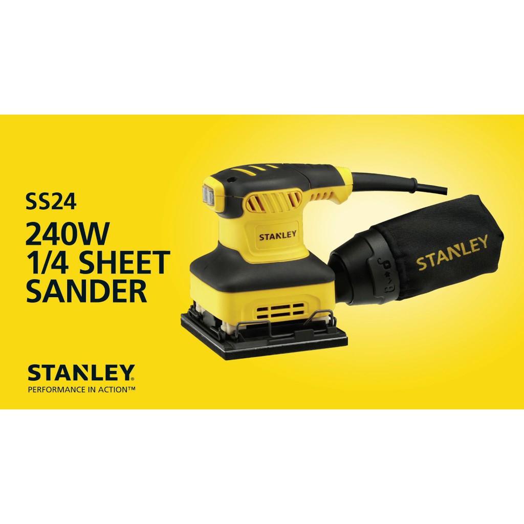 STANLEY SS24 เครื่องขัดกระดาษทรายแบบสั่น 240W รับประกันศูนย์ 2 ปี – โปรปัง