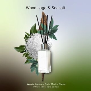 ก้านหอม ปรับอากาศ Diffuser กลิ่น Wood Sage & SeaSalt 50ml ฟร…