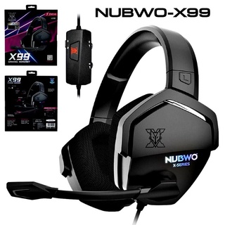 NUBWO X99 หูฟัง Gaming Gear 7.1 Virtual Surround หูฟังเกมมิ่งตัดเสียงรบกวนดีเยี่ยม  [ของแท้] 🚩🚩รับประกัน 2 ปี🚩🚩