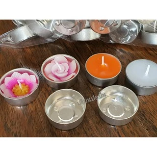 ถ้วยเทียนเปล่า ถ้วยทีไลท์แบบหนา-Metal(100ชิ้น&50ชิ้น) Tealight cup ถ้วยใส่เทียนมาตรฐาน ส่งทันทีรับของ 1-2 วัน