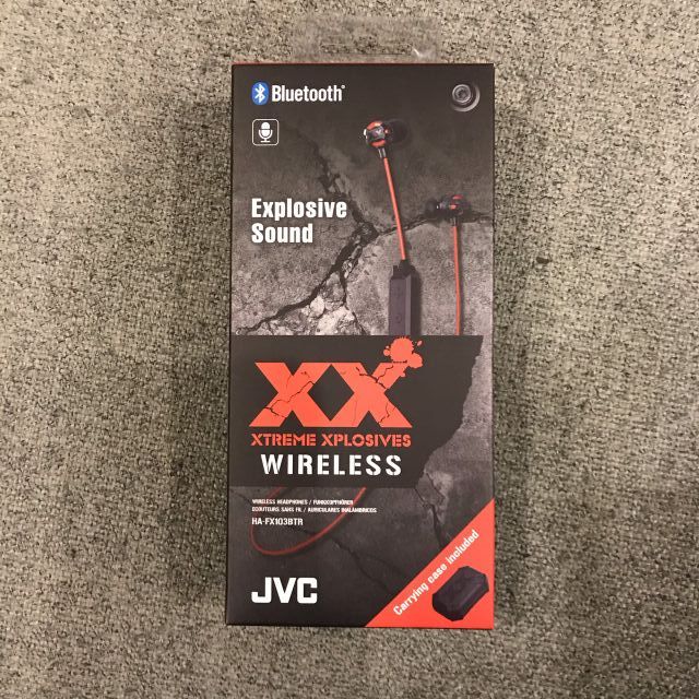 หูฟัง Bluetooth In-ear JVC รุ่น xplosive xtreme HA-FX103BTRE ของแท้ ประกันศูนย์ สีแดง