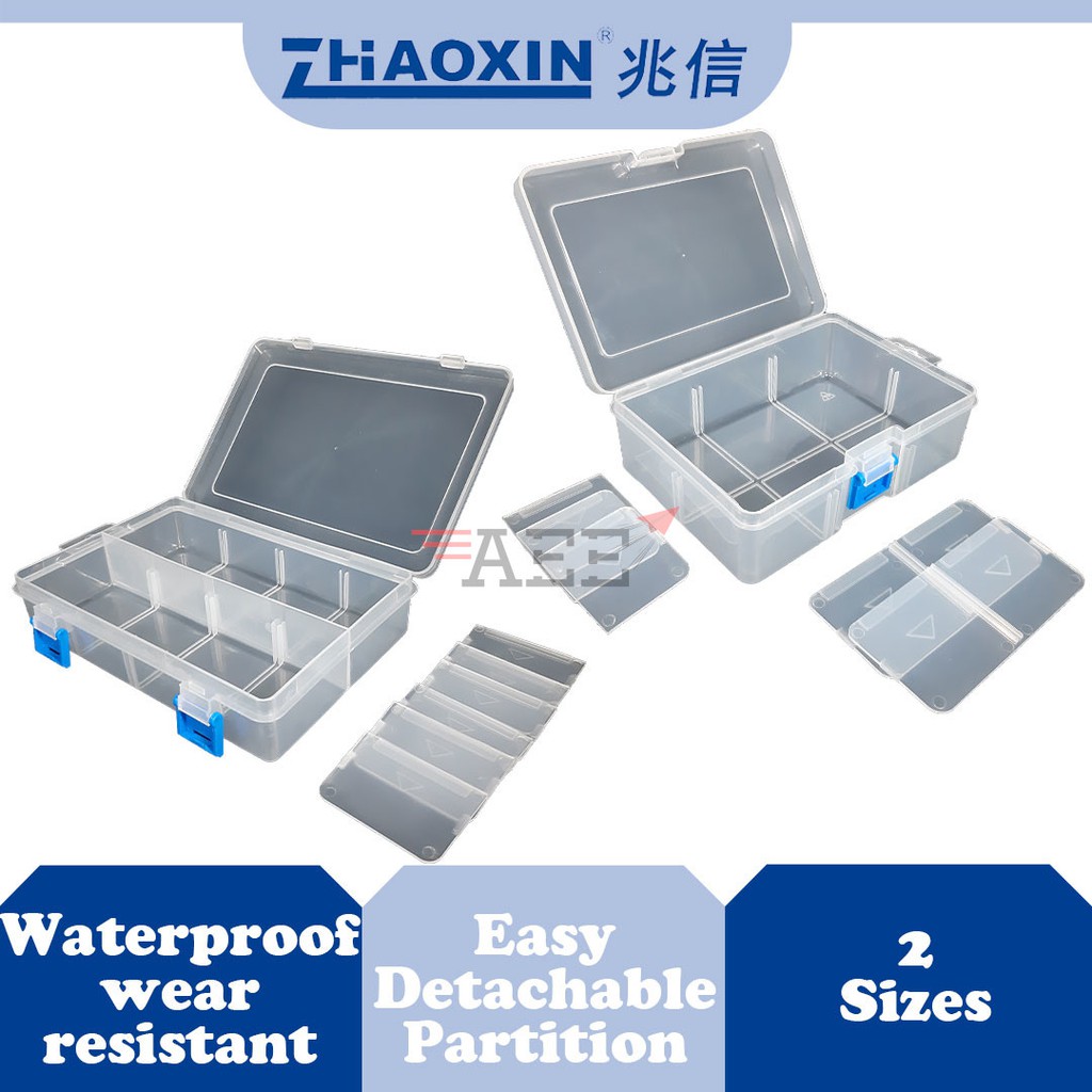 ZX G 170 / 200 8 Case Transparent Parts Box ( 6 Slot / 8 Slot ) Kotak Penyimpanan