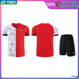 ใหม่ YONEX ชุดเสื้อกีฬาแบดมินตัน แบบแห้งเร็ว แฟชั่นคู่รัก สําหรับผู้ชาย และผู้หญิง 2022