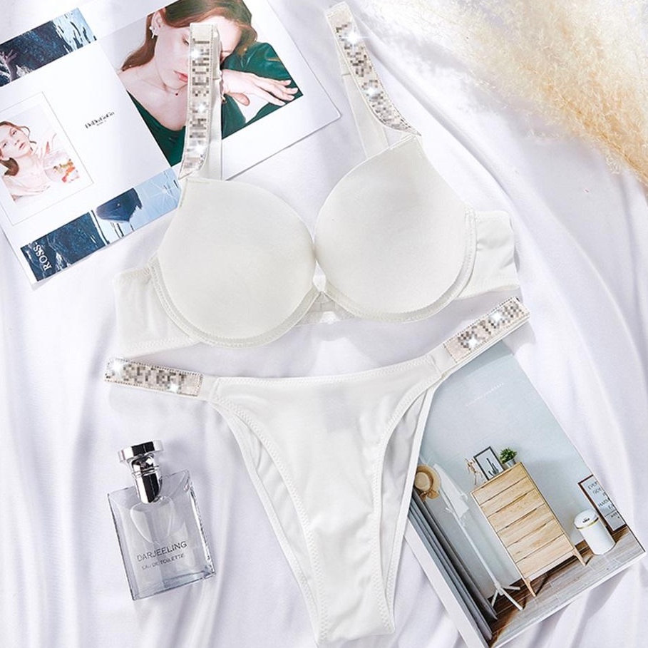 Victoria secretชุดชั้นในดันทรง พิมพ์ลายตัวอักษร ใหม่ สําหรับผู้หญิง / ชุดชั้นใน V