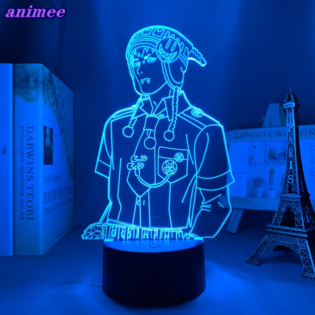 อะนิเมะ Dramatical Murder Night Light สีสันเปลี่ยนสีโคมไฟข้างเตียง Cool ของขวัญสําหรับแฟนๆ Dramaical