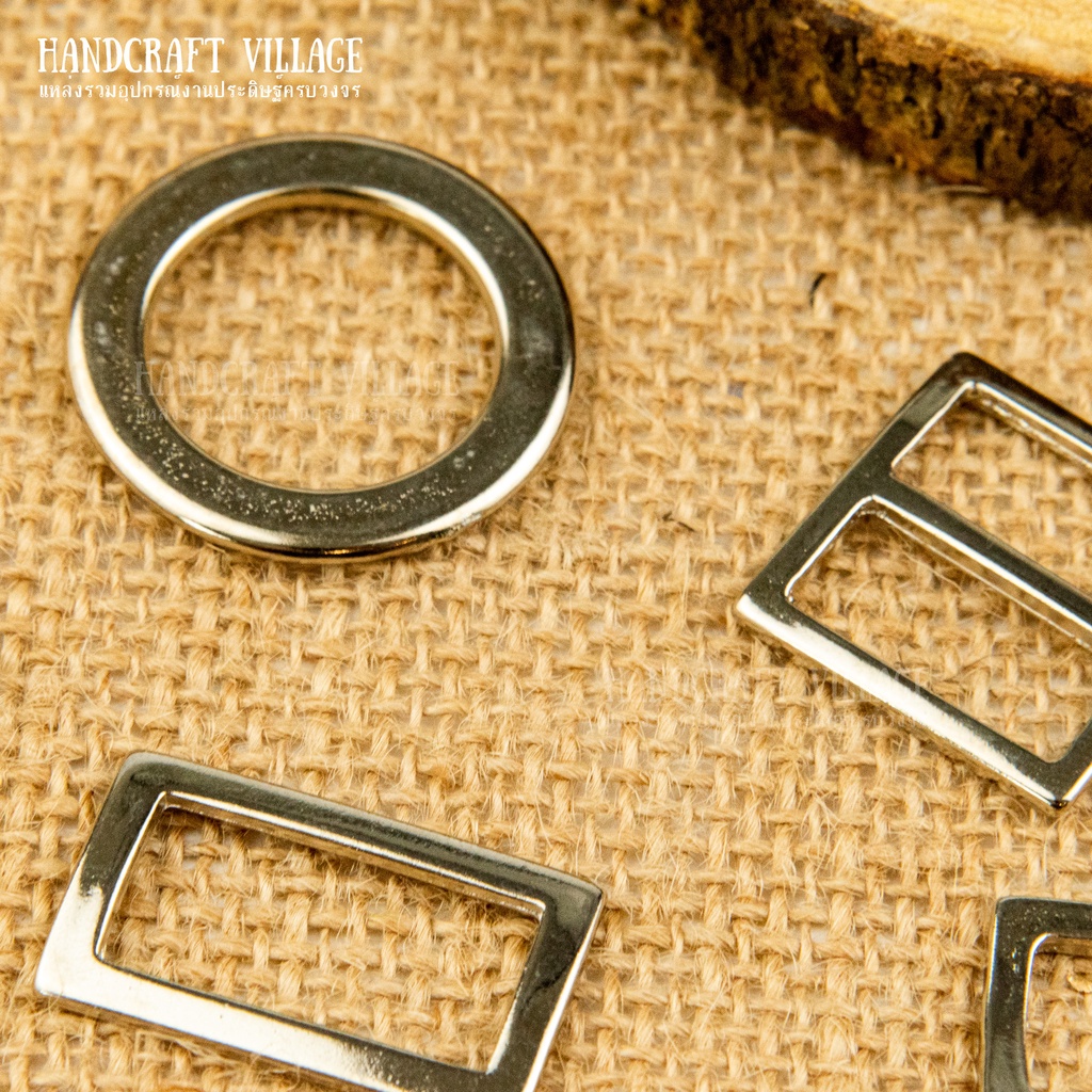 ห่วงโลหะ/ตัวปรับความยาวสายกระเป๋า งานซิงค์อย่างดี ไม่ดำ มีหลายขนาด อะไหล่กระเป๋า ห่วงคล้องหูกระเป๋า ตัวปรับสาย