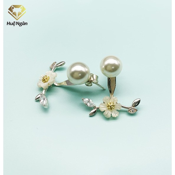 ต่างหูเงินอิตาลี 925 Hue Ngan - RYE ดอกแอปริคอท140970