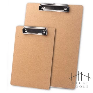 Clipboard คลิปบอร์ด คลิปบอร์ดไม้ Clipboard A4 A5 สีน้ำตาล
