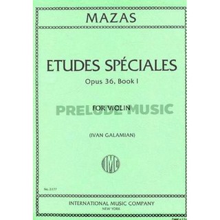 (Violin) Mazas, J: Etudes Speciales op.36/1 For Violin (IMC2177)