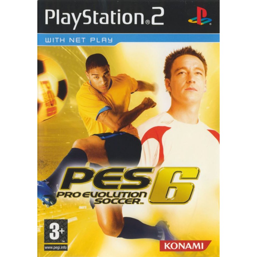 Pro Evolution Soccer 6 PS2 แผ่นเกมps2 แผ่นเกมเพทู เกมps2 เกมฟุตบอลplay2 pes6 ps2