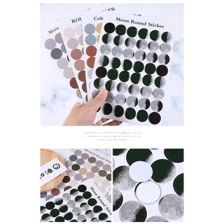 สติ๊กเกอร์วงกลม ไดคัท หน้าอีโมชั่น จุดกลม ตกแต่งไดอารี่ DIY✔️พร้อมส่ง สติกเกอร์ สติ๊กเกอร์เฉดสี