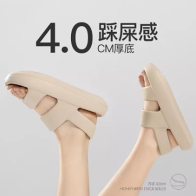 รองเท้าแตะรัดส้น ยางนิ่มใส่สบาย เบอร์36-40 NO.9888 ( มี 4สี )