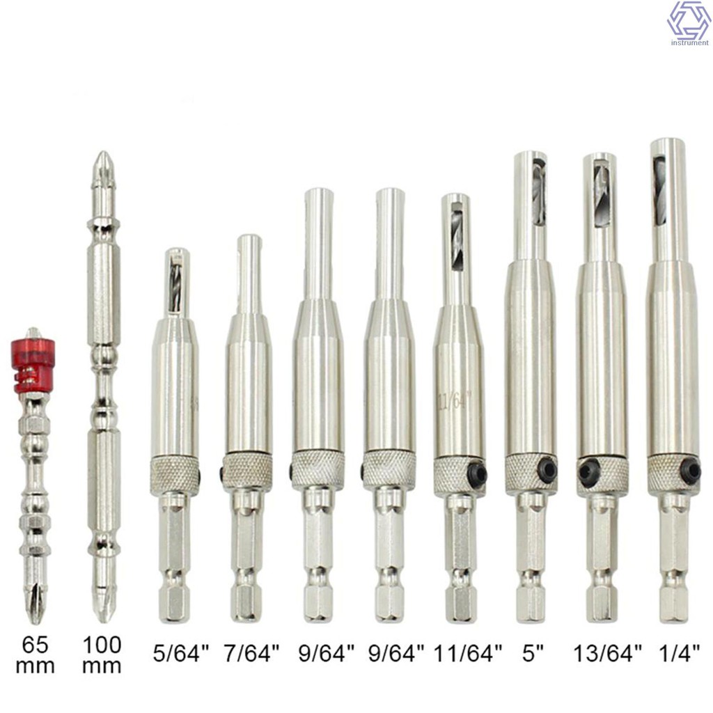 INTU 10pcs Hinge Center Positioning Bit Hinge Central Positioning Drill ...