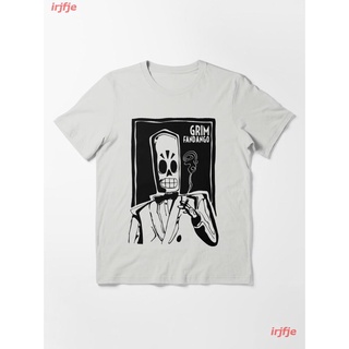 2022 Grim Fandango Essential T-Shirt เสื้อยืด ดพิมพ์ลาย เสื้อยืดผ้าฝ้าย คอกลม cotton แฟชั่น discount Unisex