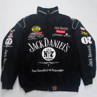 F1 เสื้อแจ็กเก็ตแขนยาวลําลอง บุผ้าฝ้าย ปักลาย F1 DANIELS